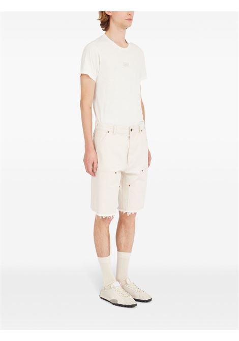 stud denim short uomo ecru MAISON MARGIELA | S50MU0082 M35261103
